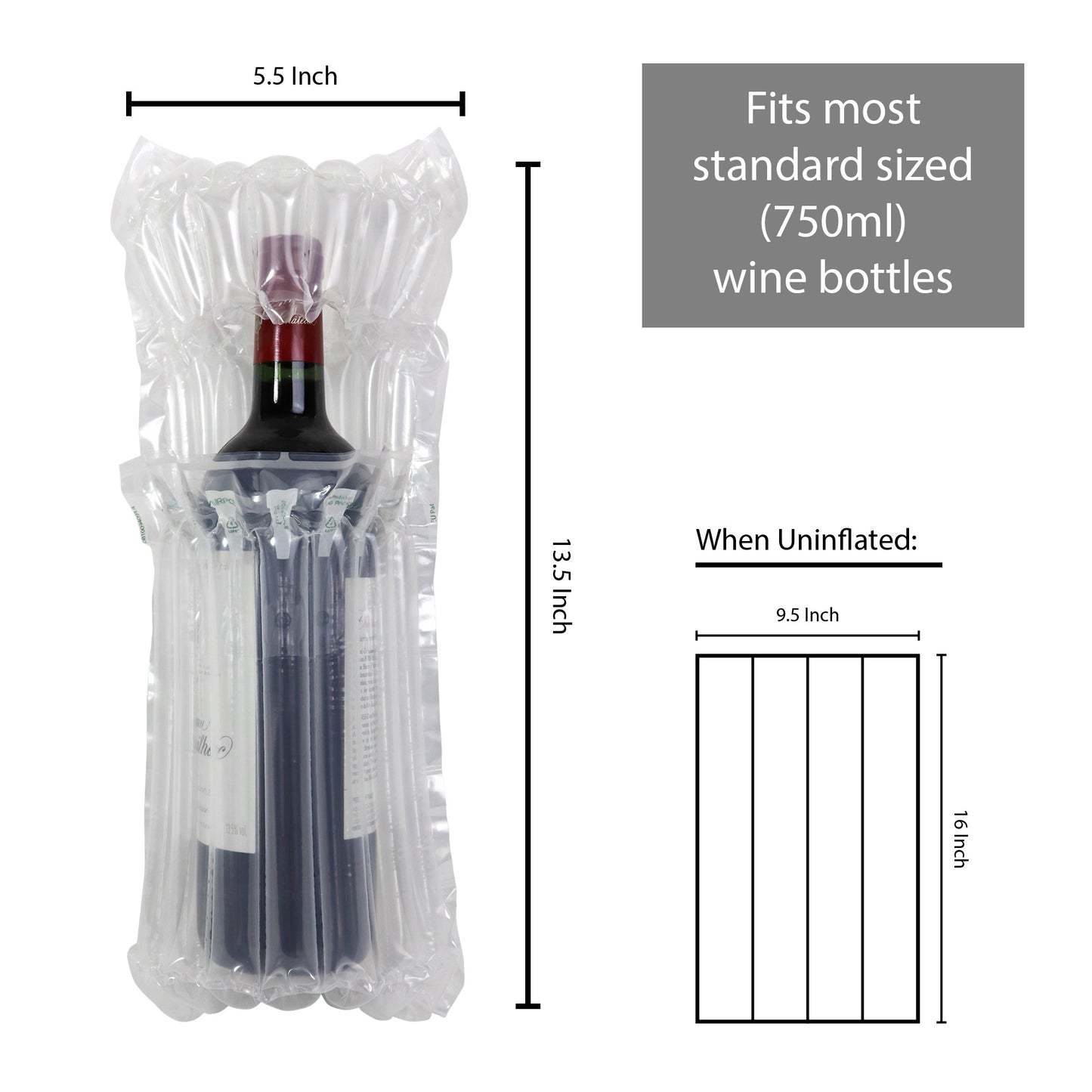Inflatable Wine Bottle Protector Bags