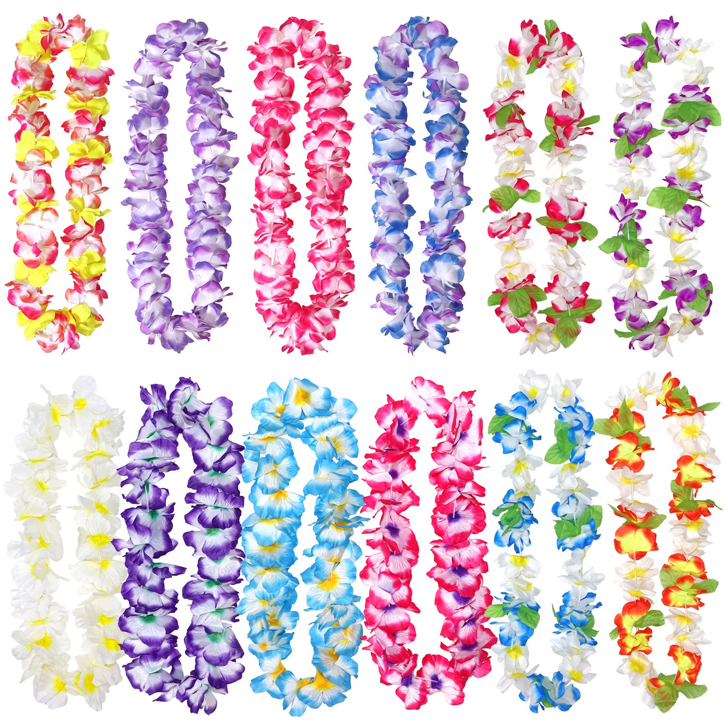 Thickened Hawaiian Floral Leis Necklace
