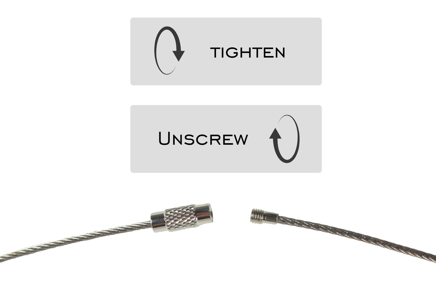 Stainless Steel Wire Keychains (2mm Thick) by 6.3 Inches (PVC Coated)