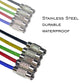 Colored Stainless Steel Wire Keychains (2mm Thick) by 6.3 Inches (PVC Coated)