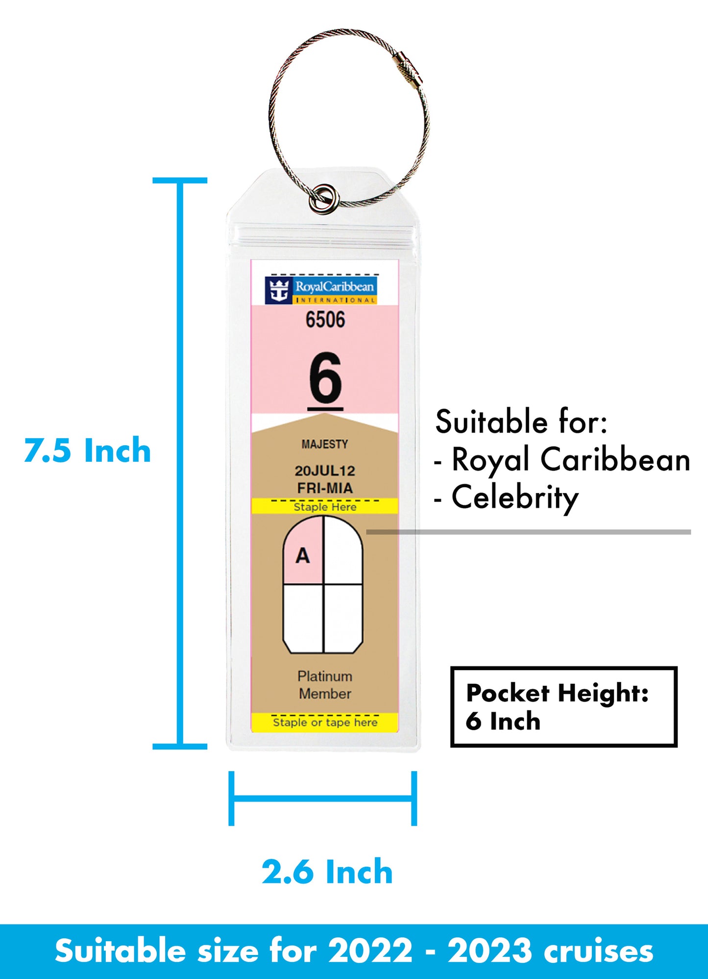 GreatShield Cruise Porta Etichette Per Bagagli (4 Pezzi) + Porta ID Con - Foto 8