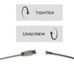 Stainless Steel Wire Keychains (1.5mm Thick) by 6.3 Inches